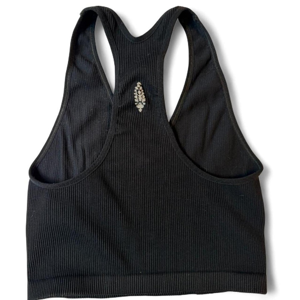 Free People Ribbed Racerback Sports Bra/Bralette - Picture 2 of 2